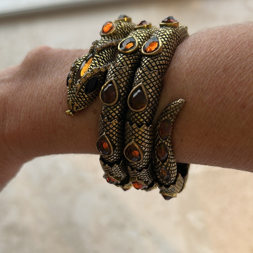 Bronze color snake bracelet